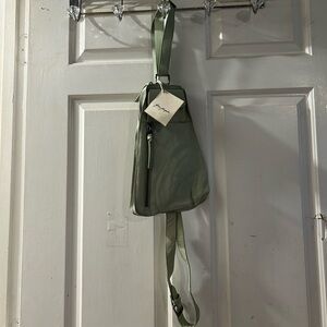 Free People Olive Green Sling Bag